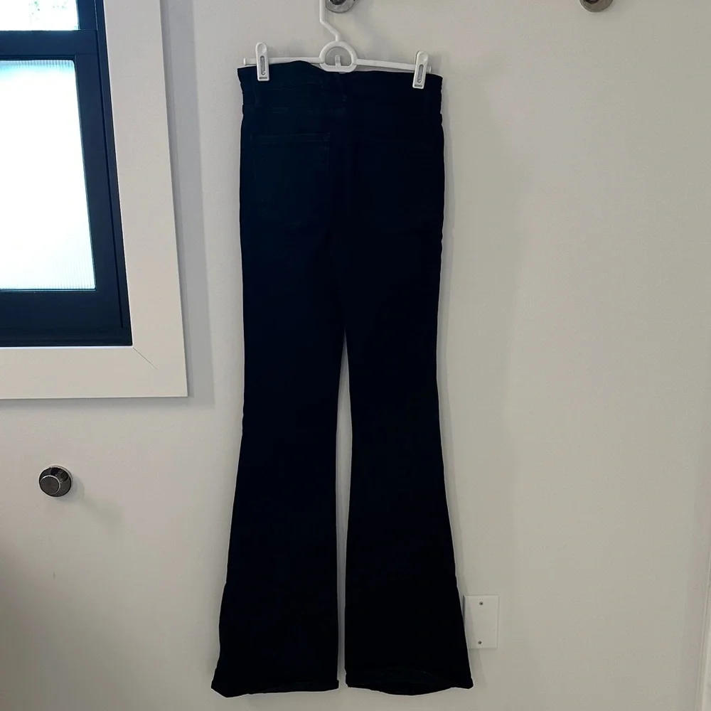 Frame Denim Black Flare Jeans - Picture 3 of 5